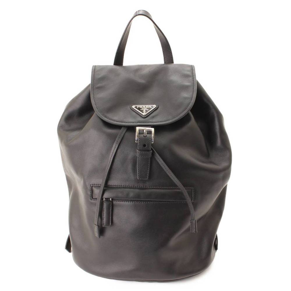 Prada All Triangle Black Backpack - image 1